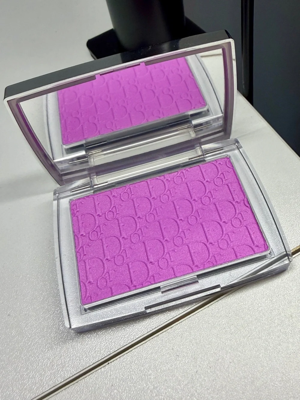 Dior Purple Logo Compact Case